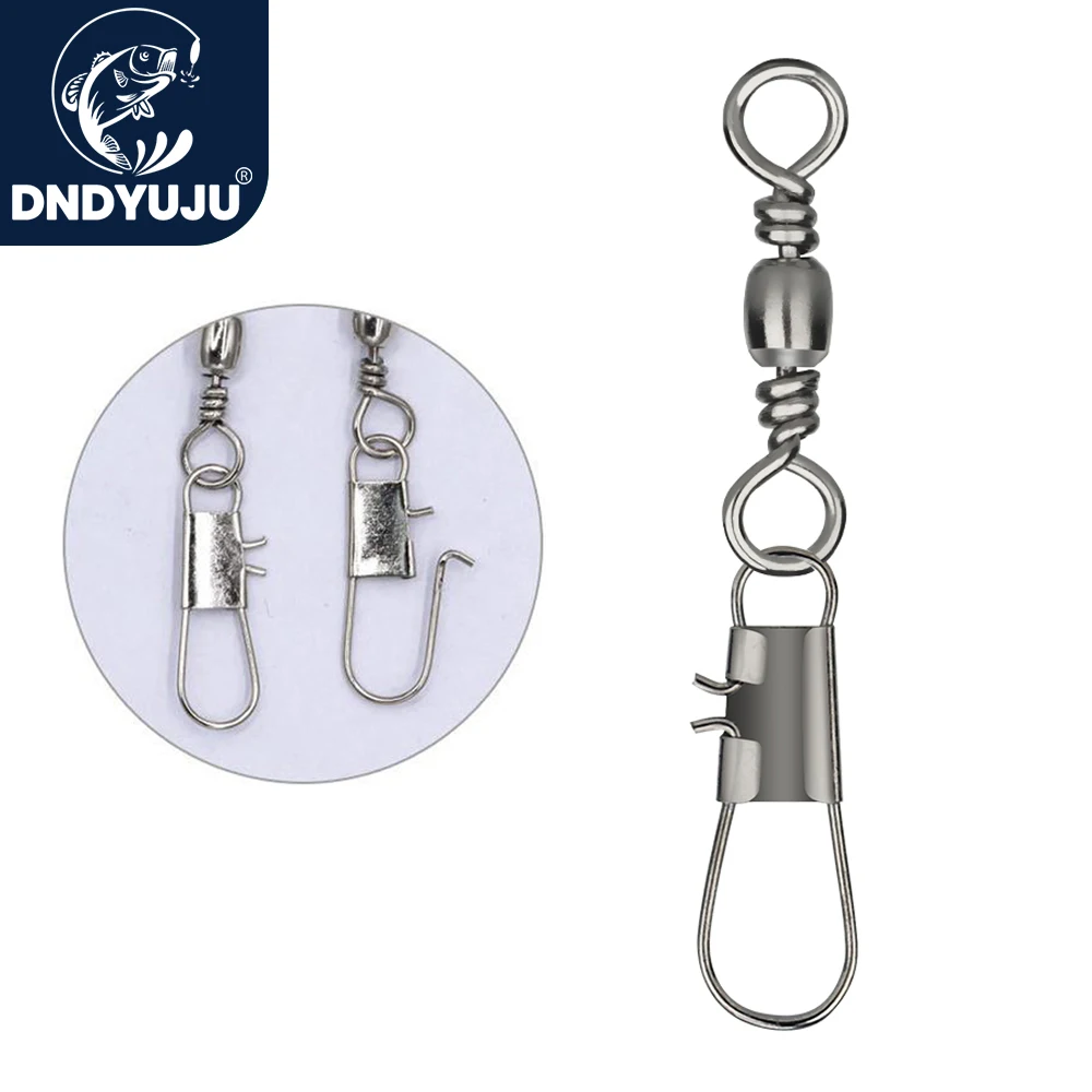 Fishing Lure Accessories - 50 szt. Krętlik obrotowy z łożyskiem,