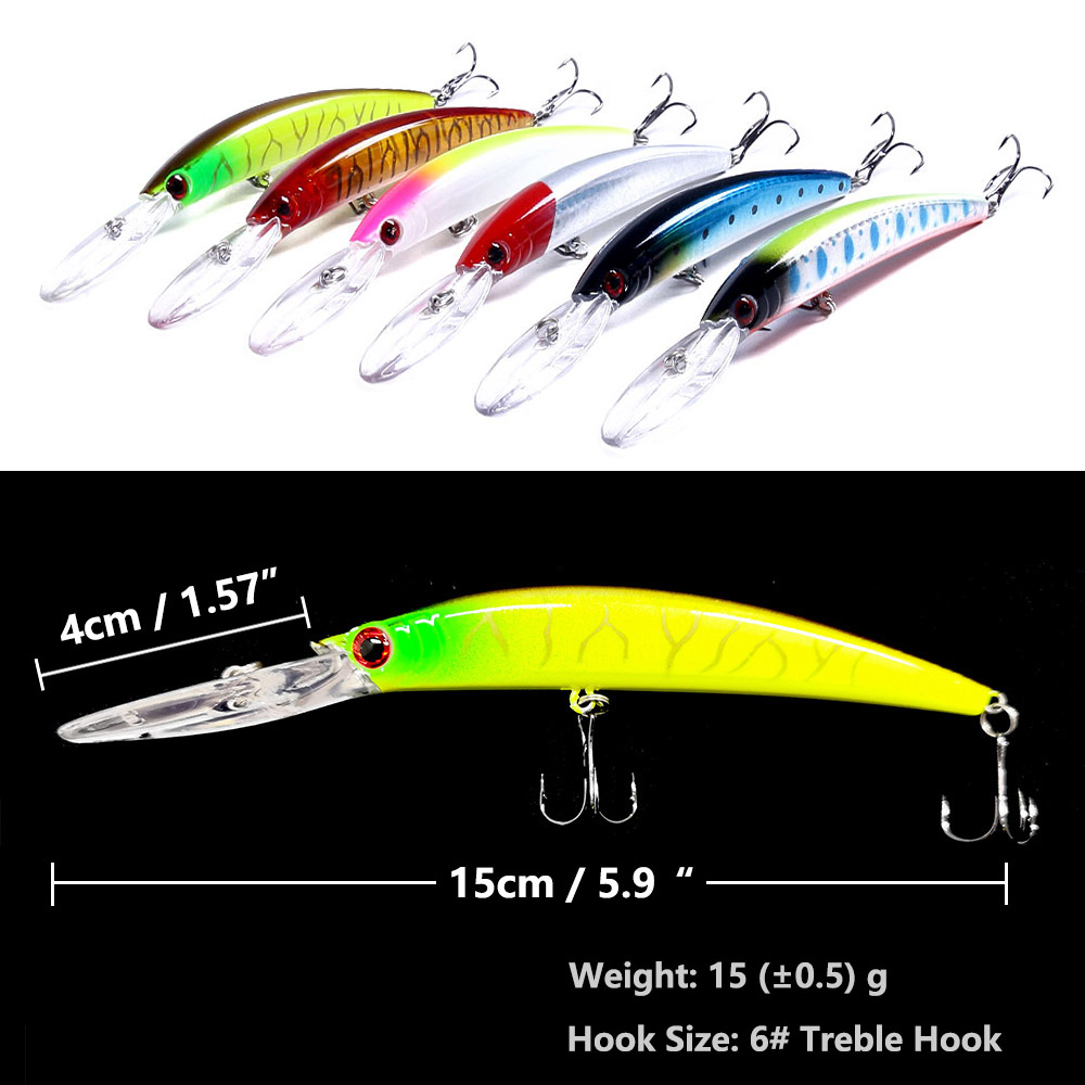1 sztuk 15cm 15g głębokie nurk – Fishing Lure Swimbait recenzja i cena