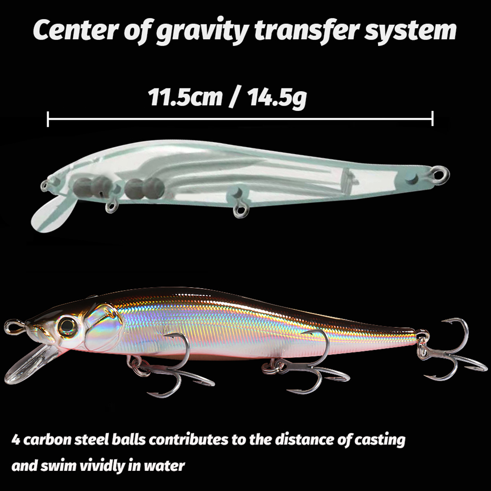 Tonąca przynęta na pstrągi 14, – Fishing Lure Popper recenzja i cena