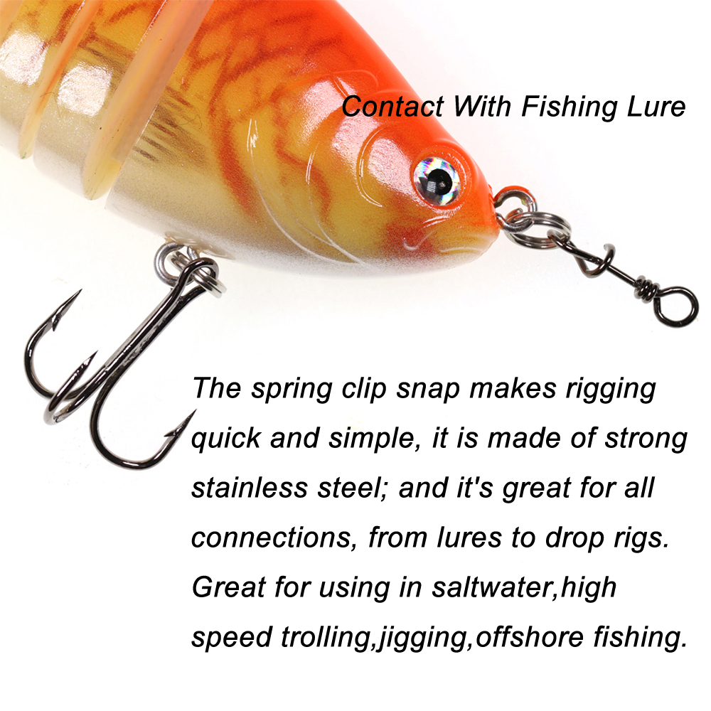Bimoo 50 szt. Stal nierdzewna  – Fishing Lure Accessories recenzja i cena
