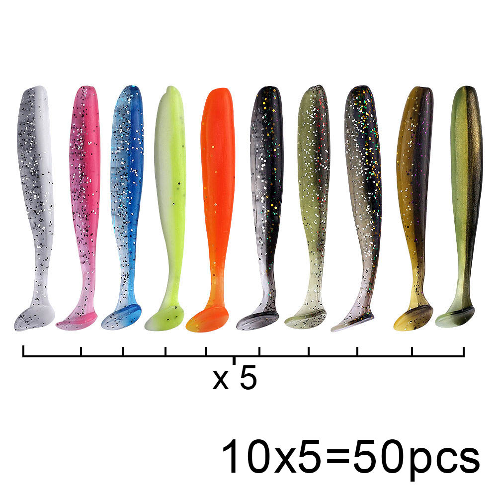QXO 50 sztuk/partia Swimbait m – Fishing Lure Soft Plastic recenzja i cena