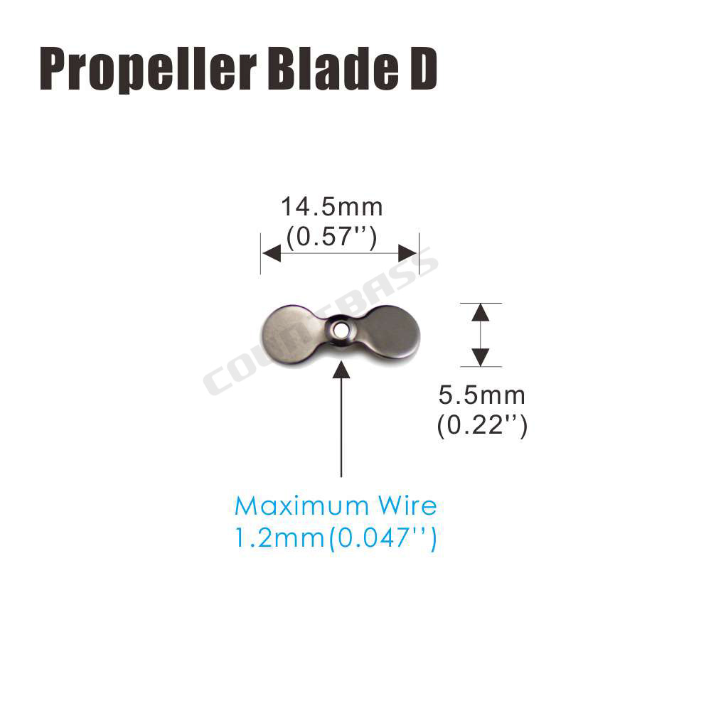 COUNTBASS 50 szt. Ostrza śmigł – Fishing Lure Blade Bait recenzja i cena