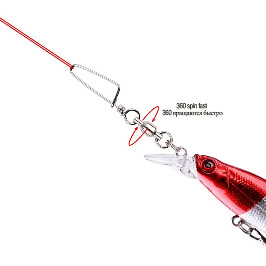 50 szt. Krętlik z łożyskiem ku – Fishing Lure Box recenzja i cena