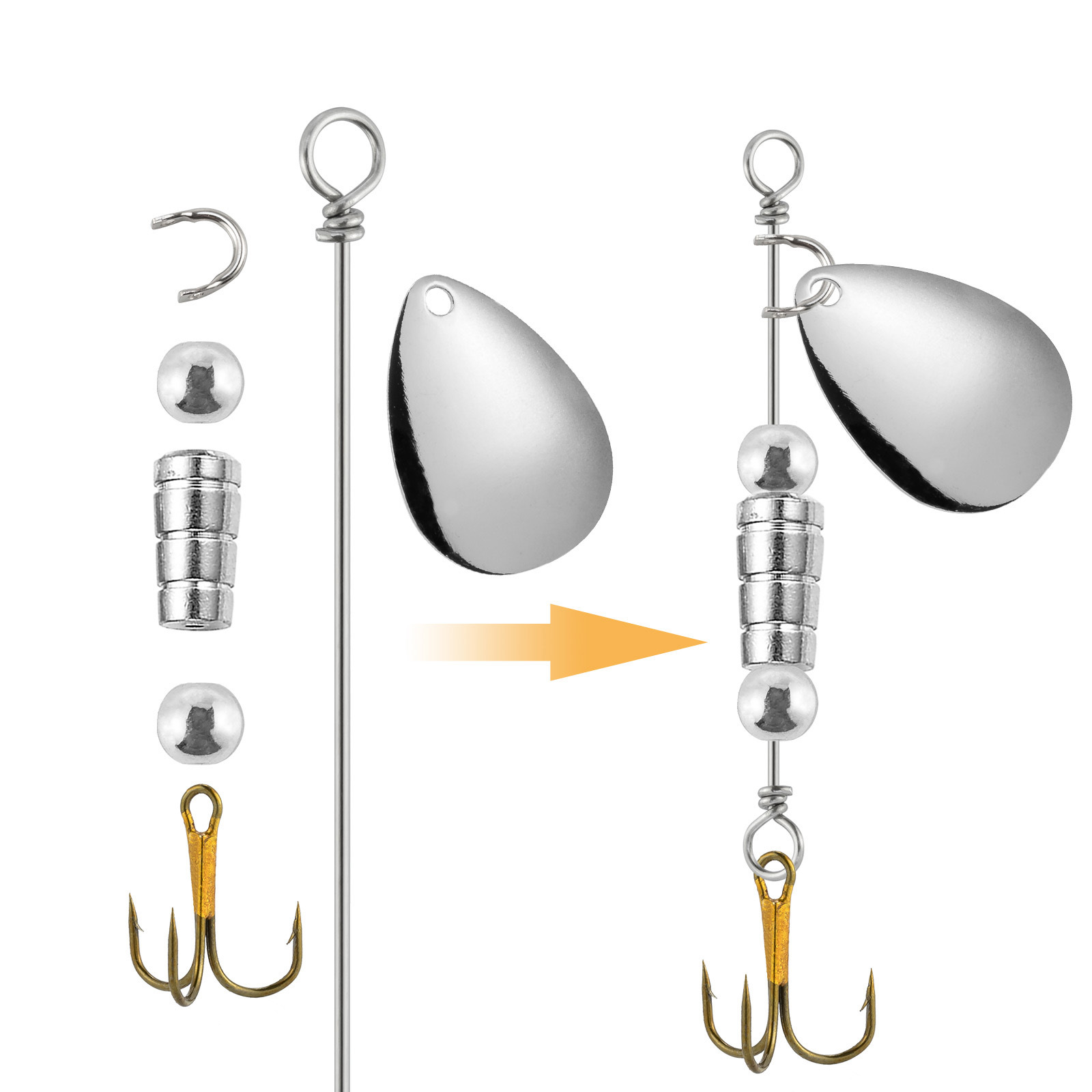 90 szt. drutów do spinnerbaitó – Fishing Lure Spinner recenzja i cena